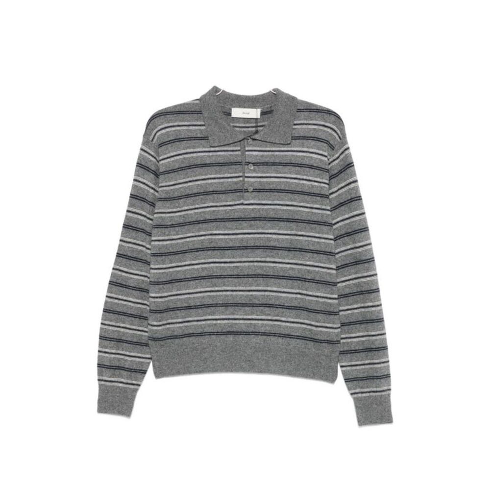 Dunst Women Wool Blend Striped Polo Shirt